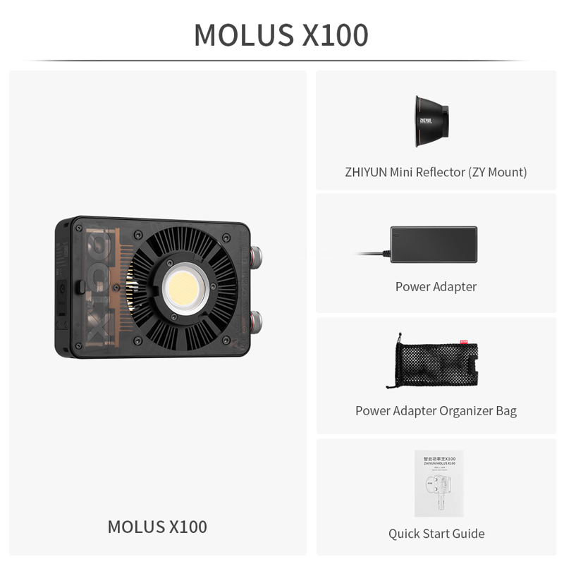 ZHIYUN LED MOLUS X100 COB LIGHT